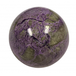 Purpurite and serpentine sphere