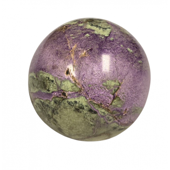 Purpurite and serpentine sphere