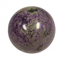 Purpurite and serpentine sphere