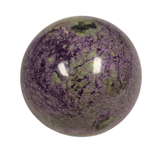 Purpurite and serpentine sphere