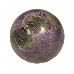 Purpurite and serpentine sphere