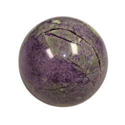 Purpurite and serpentine sphere