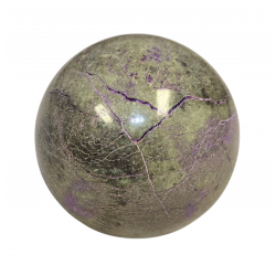 Purpurite and serpentine sphere