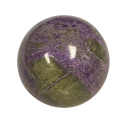 Purpurite and serpentine sphere