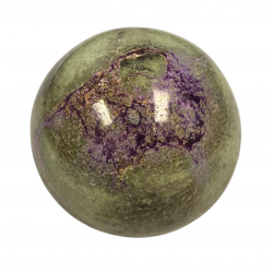 Purpurite and serpentine sphere