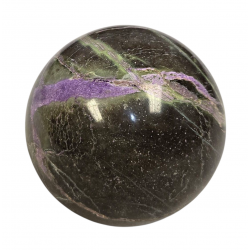 Purpurite and serpentine sphere