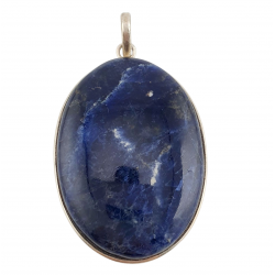 pendentif sodalite argent