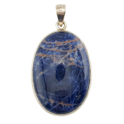 pendant sodalite silver