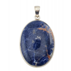 pendentif sodalite argent