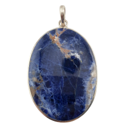 pendentif sodalite argent
