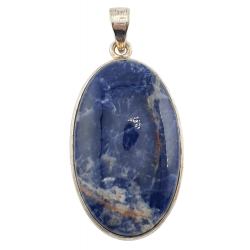 pendentif sodalite argent