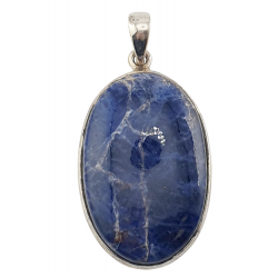 pendentif sodalite argent