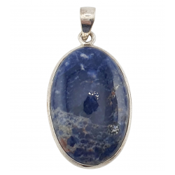 pendentif sodalite argent