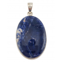 pendentif sodalite argent