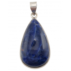 pendentif sodalite argent