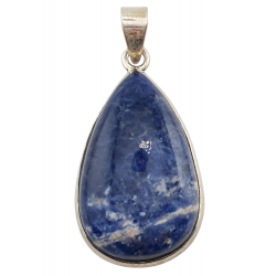 pendentif sodalite argent