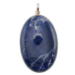 pendentif sodalite argent