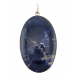 pendentif sodalite argent