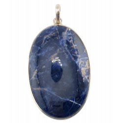 pendentif sodalite argent
