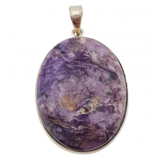 pendant charoite silver