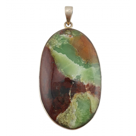pendant chrysoprase silver