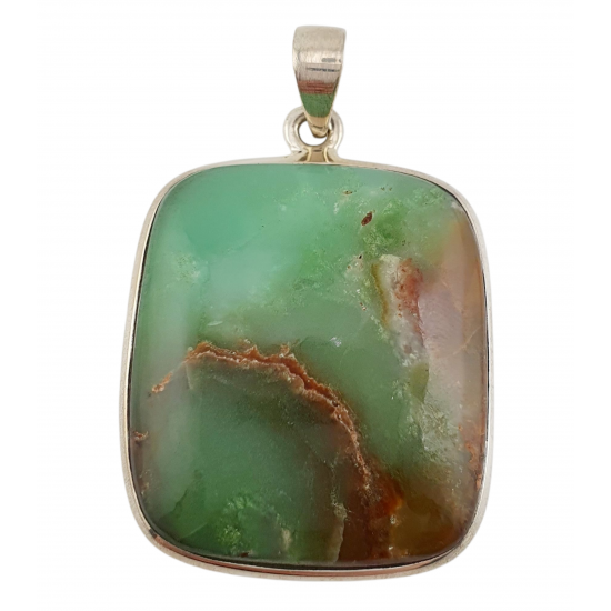 pendant chrysoprase silver pendant chrysoprase silver