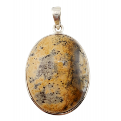 pendentif psilomelane dendrite argent
