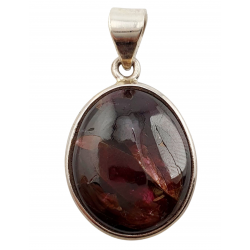 pendentif liddicoatite tourmaline argent