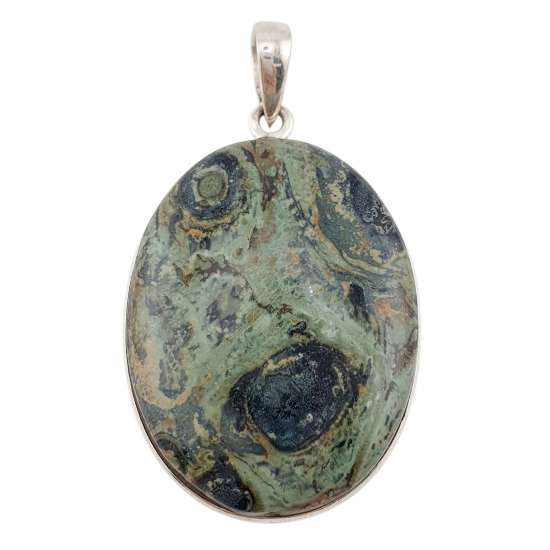 pendant kambaba jasper silver