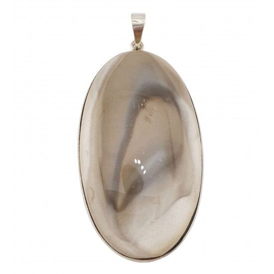 pendant jasper silver