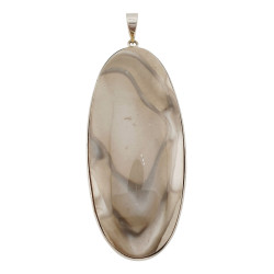 pendant jasper silver