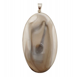 pendant jasper silver