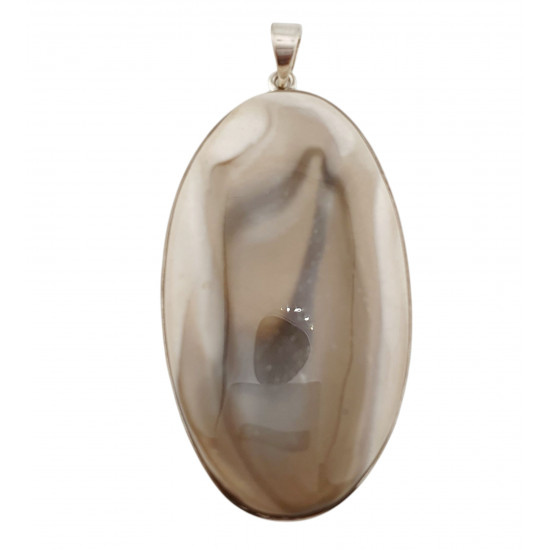 pendant jasper silver