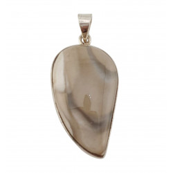 pendant jasper silver