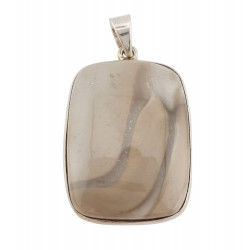 pendant jasper silver