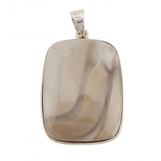 pendant jasper silver