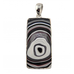 pendant fordite silver