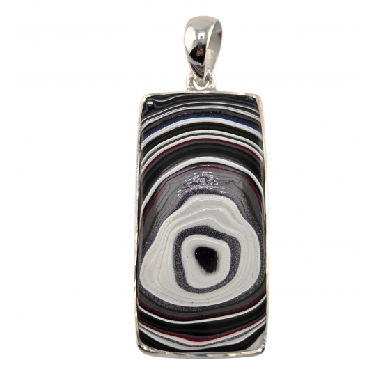 pendant fordite silver