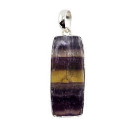 pendant fluorite silver