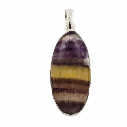 pendant fluorite silver