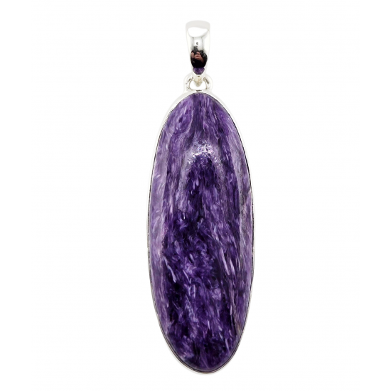 pendant charoite silver