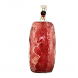 pendant rhodochrosite silver