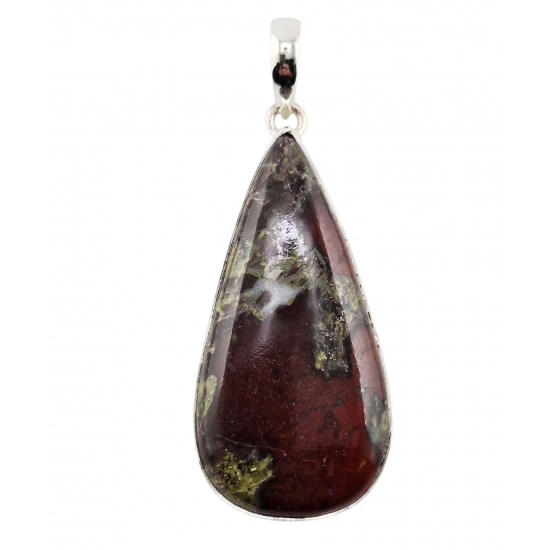 Sterling Silver dragon blood stone pendant