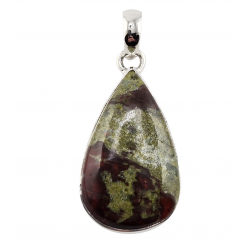 pendentif jaspe sang de dragon argent