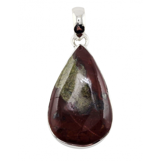 Sterling Silver dragon blood stone pendant