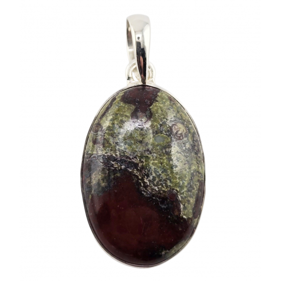 Sterling Silver dragon blood stone pendant