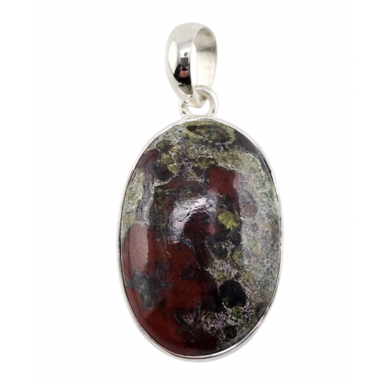Sterling Silver dragon blood stone pendant