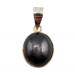 pendentif Rubis etoile argent