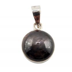 pendentif Rubis etoile argent