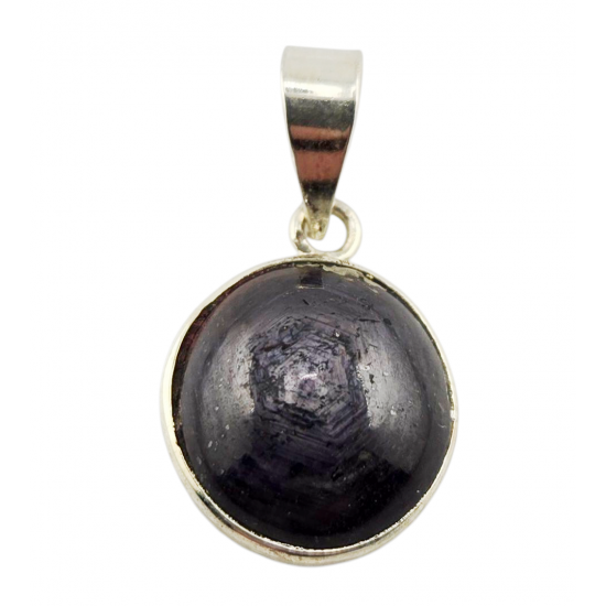 Sterling Silver star ruby pendant